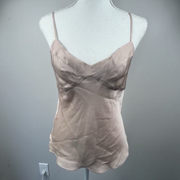 Diane Von Furstenburg Silk Blue Pink Peelo Blouse Size 4 Sheer Chiffon - Picture 13 of 16